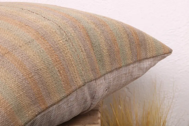 Pillow Cover, 16x16 Green Pillow Sham, Interior Designer Pillow, Southwestern Cushion, Kilim Pillow, Kilim Cushion Sham, Aesthetic Pillow - 6