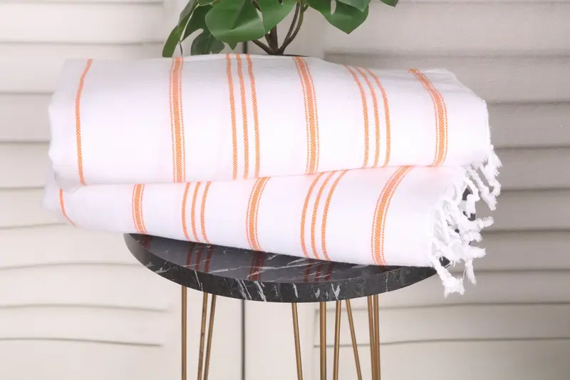 Gym Towel, Bachelorette Favor, Wedding Anniversary Gift, 40x24 Cotton Striped Towel, Personalized Dish Towel, Small Bath Towels, Personalized Gift - 3