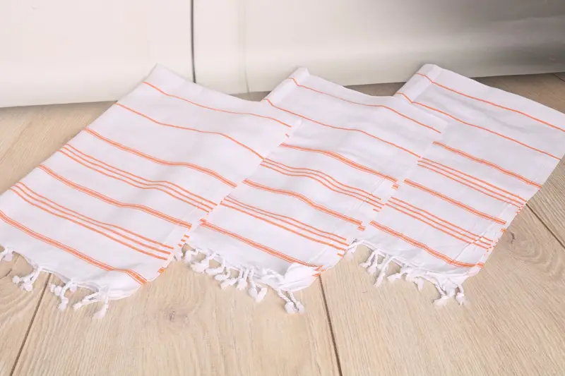 Gym Towel, Bachelorette Favor, Wedding Anniversary Gift, 40x24 Cotton Striped Towel, Personalized Dish Towel, Small Bath Towels, Personalized Gift - 6