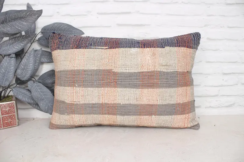 Customized Pillow, Pillow Cover, Boho Pillow Sham Cover, Turkish Bench Pillow Cover, 16x24 Beige Pillow Cover, Boho Pillow, Pillow for Sofa - 1