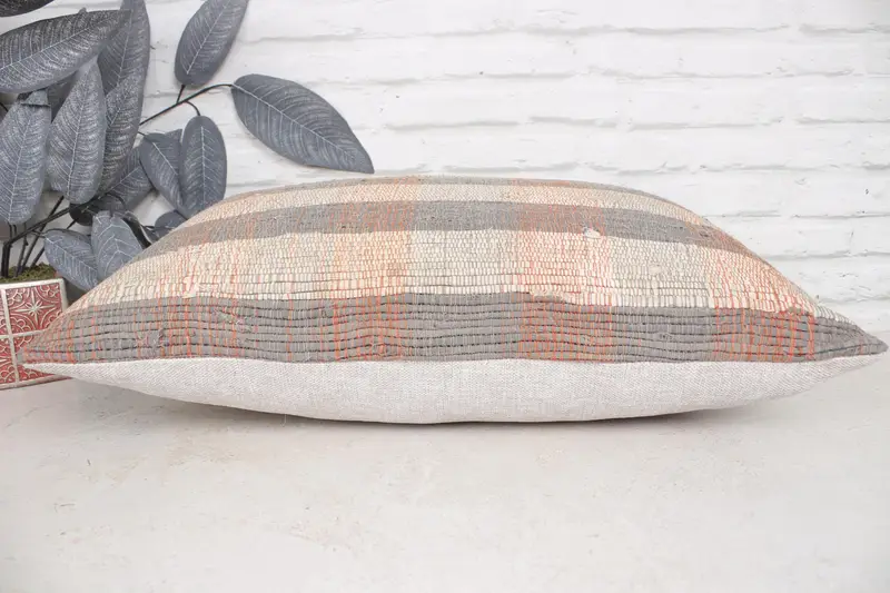 Customized Pillow, Pillow Cover, Boho Pillow Sham Cover, Turkish Bench Pillow Cover, 16x24 Beige Pillow Cover, Boho Pillow, Pillow for Sofa - 5
