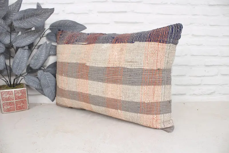 Customized Pillow, Pillow Cover, Boho Pillow Sham Cover, Turkish Bench Pillow Cover, 16x24 Beige Pillow Cover, Boho Pillow, Pillow for Sofa - 4