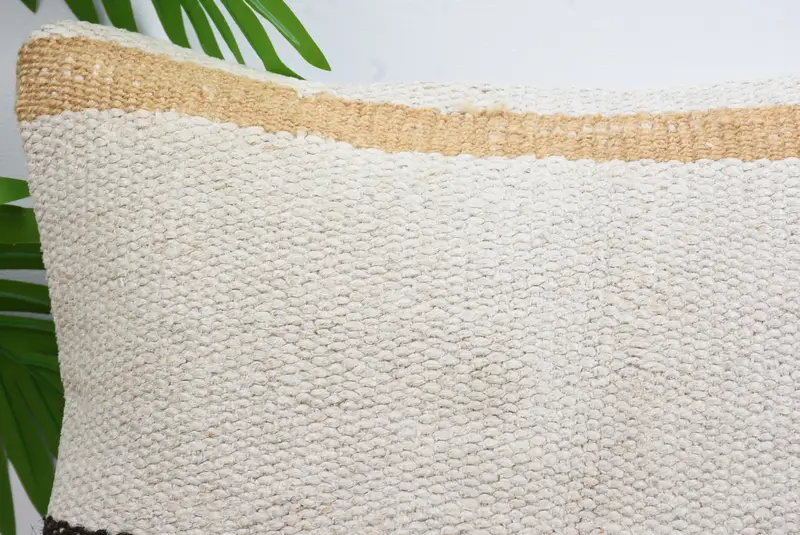 Handmade Kilim Cushion, Floor Cushion Case, Nautical Throw Pillow Case, Home Decor Pillow, 14x14 White Pillow Case, Cushion Case, Pillow for Couch - 2