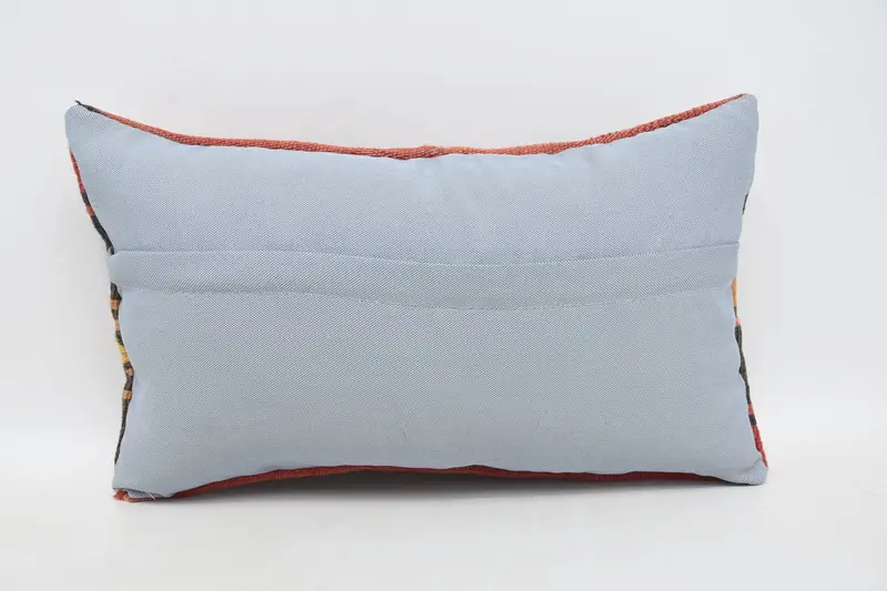 Seat Cushion, Pillow Sham, 12x20 Brown Pillow, Colorful Pillow, Muted Pillow Case, Kilim Pillow Cover, Ethnical Kilim Rug Pillow, Pillow for Couch - 6