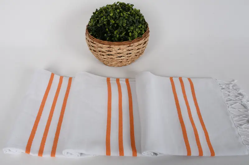 Monogrammküchentuch, personalisierte Geschenke, 40x24 Baumwollstreifenhandtuch, Geschenk für Hochzeitstag, Bachelorette -Party -Gefälligkeiten, monogrammiertes Handtuch - 7
