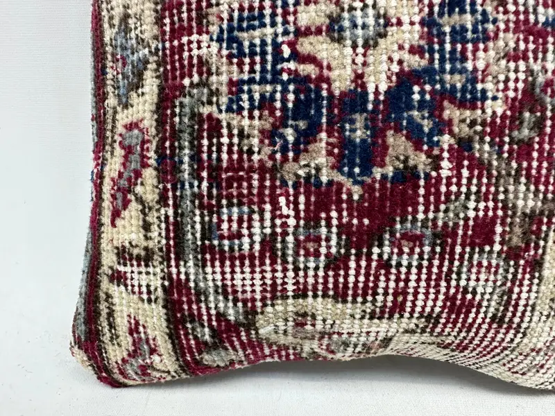 12x12 Purple Pillow Case, Vintage Kilim Throw Pillow, Pillow for Couch, Kilim Rug Cushion Case, Cushion Case, Ethnical Kilim Rug Pillow - 2