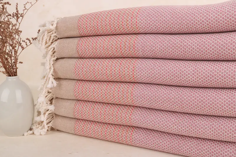 Best Friend Wedding Gift, 64x40 Cotton Diamond Towel, Travel towel, Turkish beach towel, Organic Turkish towel, Organic Beach Towel, Valentines Gift - 1