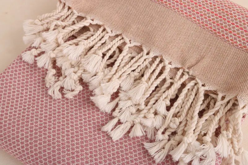 Best Friend Wedding Gift, 64x40 Cotton Diamond Towel, Travel towel, Turkish beach towel, Organic Turkish towel, Organic Beach Towel, Valentines Gift - 5