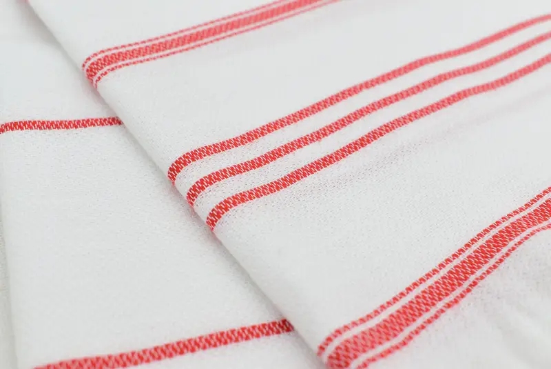 Kitchen Towel, Monogram Kitchen Towel, Personalized Wedding Gift For Couple, Monogrammed Hand Towel, 40x24 Cotton Striped Towel, Custom Name Towel - 6