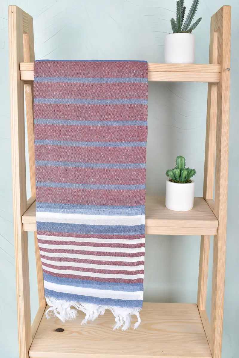 Bridesmaid Gifts, 68x40 Cotton Striped Towel, Turkish Towel USA, Gym Towel, Personalized Towel Gift, Scarf Towel, Best Friend Gift, Engagement Gift - 8