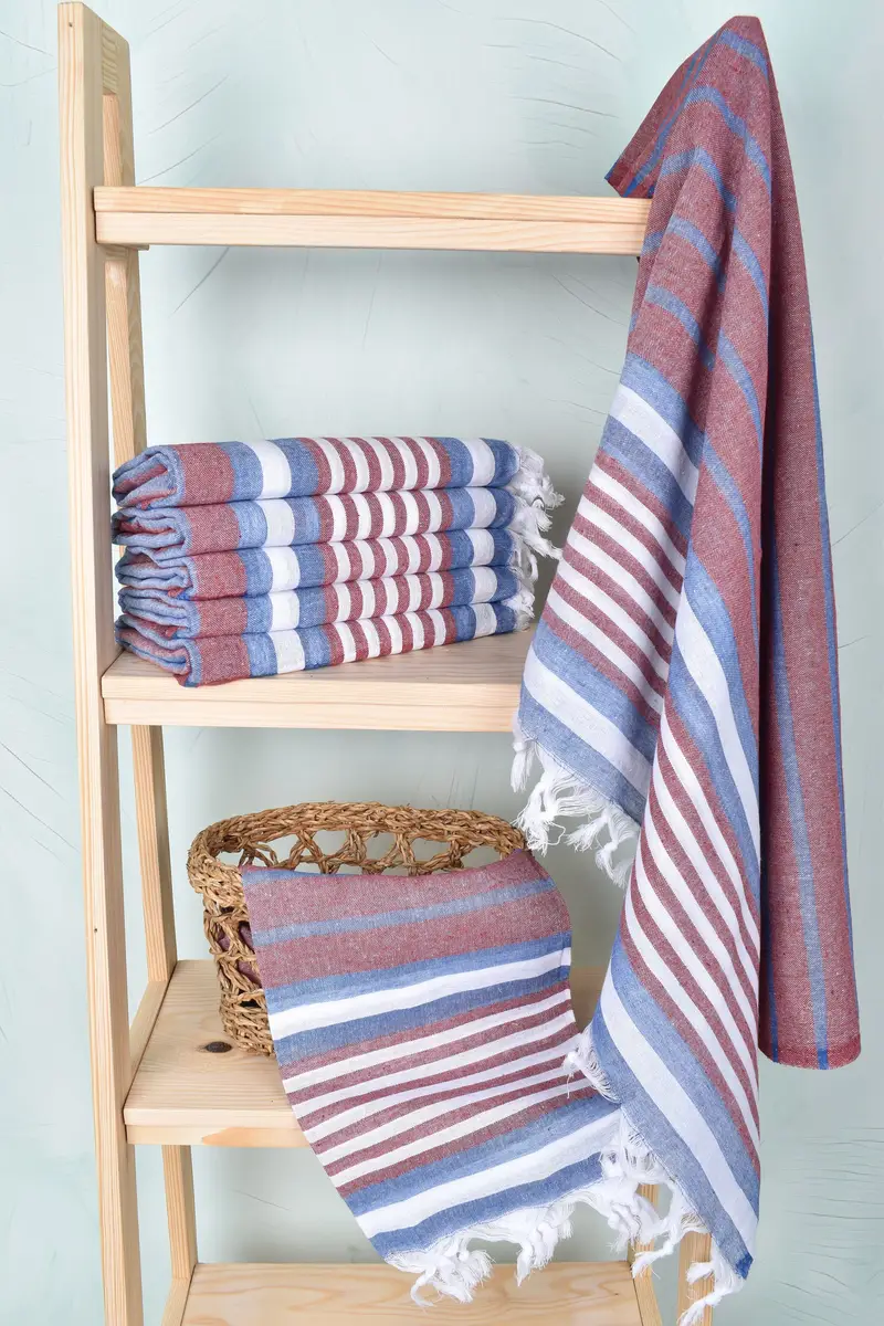 Bridesmaid Gifts, 68x40 Cotton Striped Towel, Turkish Towel USA, Gym Towel, Personalized Towel Gift, Scarf Towel, Best Friend Gift, Engagement Gift - 3