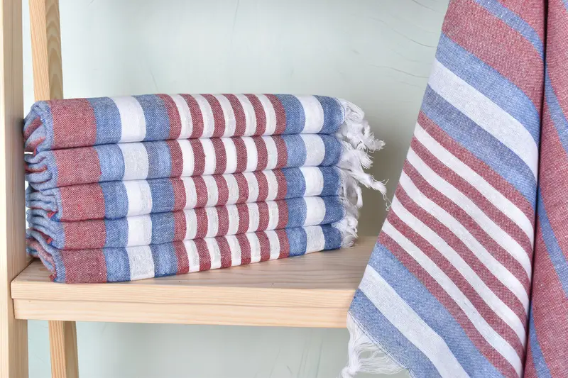 Bridesmaid Gifts, 68x40 Cotton Striped Towel, Turkish Towel USA, Gym Towel, Personalized Towel Gift, Scarf Towel, Best Friend Gift, Engagement Gift - 1