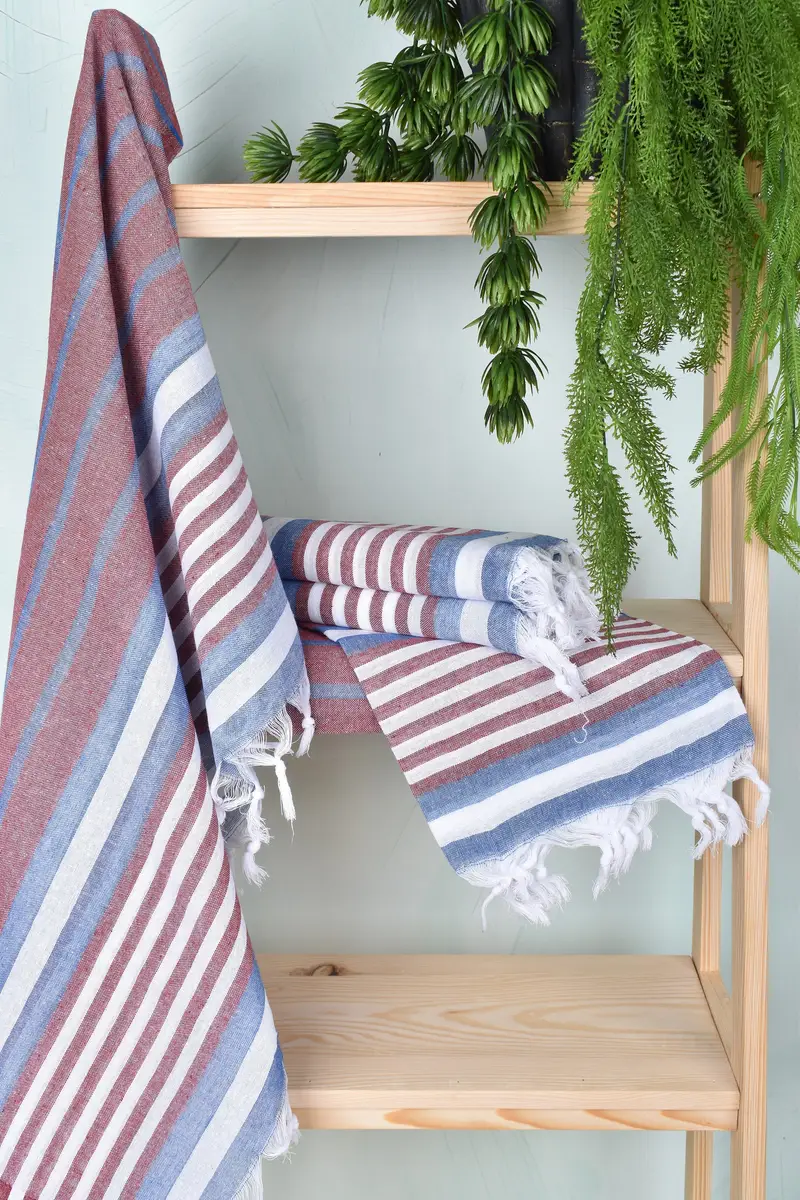 Bridesmaid Gifts, 68x40 Cotton Striped Towel, Turkish Towel USA, Gym Towel, Personalized Towel Gift, Scarf Towel, Best Friend Gift, Engagement Gift - 6