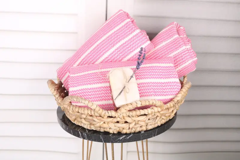 70x40 Cotton Striped Towel, Holiday Towel, Bridesmaid Gifts Personalized, Personalized Towel, Wedding Favors, Bachelor Bachelorette Party Favors - 4