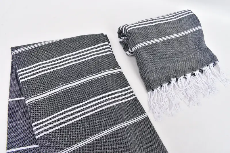 70x40 Cotton Striped Towel, Yoga Towel, Home Decor Towel, Monogram Turkish Towel, Wedding Towel, Personalized Beach Towel, Absorbent Turkish towel - 7