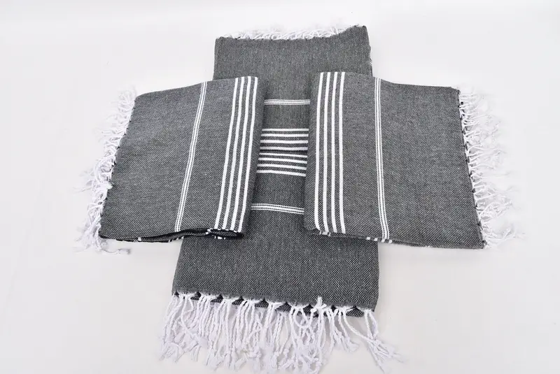 70x40 Cotton Striped Towel, Yoga Towel, Home Decor Towel, Monogram Turkish Towel, Wedding Towel, Personalized Beach Towel, Absorbent Turkish towel - 6