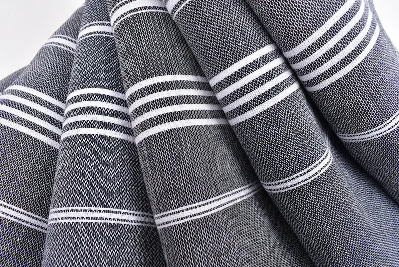 70x40 Cotton Striped Towel, Yoga Towel, Home Decor Towel, Monogram Turkish Towel, Wedding Towel, Personalized Beach Towel, Absorbent Turkish towel - 5