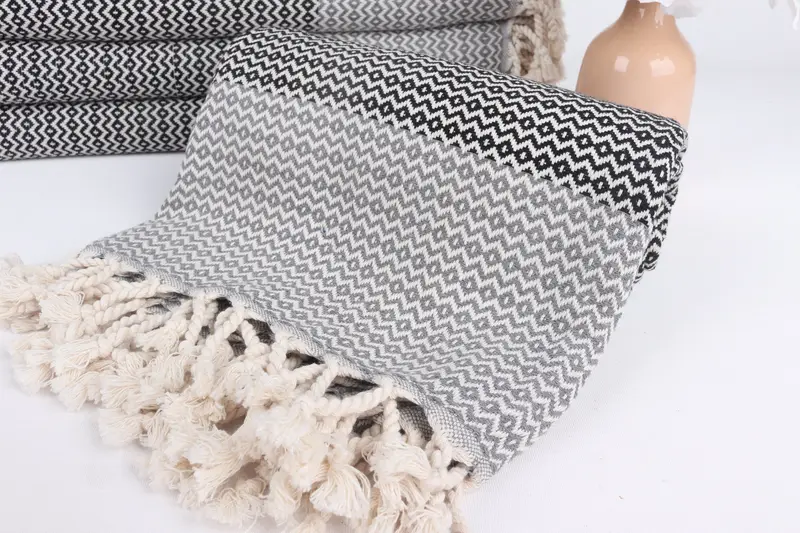 Bridesmaid Gift, 70x40 Cotton Diamond Towel, Custom Towel Beach, Organic Cotton Towel, Home Decor Towel, Custom Wedding Gift, Hammam towel - 4