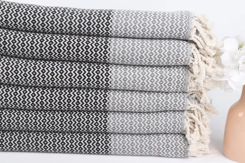 Bridesmaid Gift, 70x40 Cotton Diamond Towel, Custom Towel Beach, Organic Cotton Towel, Home Decor Towel, Custom Wedding Gift, Hammam towel - 3