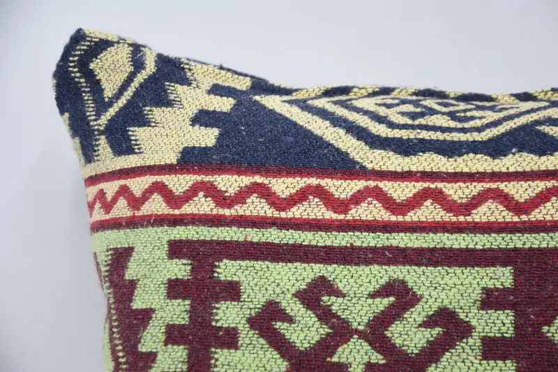 Sofa Cushion, Pillow for Sofa, Vintage Kilim Throw Pillow, Ethnical Kilim Rug Pillow, Cushion Cover, Tribal Cushion Cover, 20x28 Red Cushion Case - 2