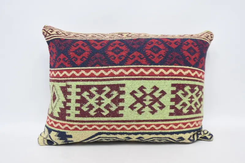 Sofa Cushion, Pillow for Sofa, Vintage Kilim Throw Pillow, Ethnical Kilim Rug Pillow, Cushion Cover, Tribal Cushion Cover, 20x28 Red Cushion Case - 6
