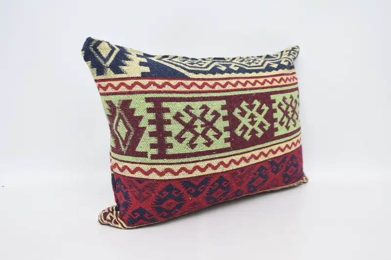Sofa Cushion, Pillow for Sofa, Vintage Kilim Throw Pillow, Ethnical Kilim Rug Pillow, Cushion Cover, Tribal Cushion Cover, 20x28 Red Cushion Case - 3