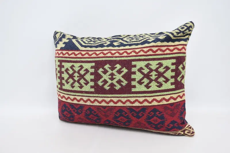 Sofa Cushion, Pillow for Sofa, Vintage Kilim Throw Pillow, Ethnical Kilim Rug Pillow, Cushion Cover, Tribal Cushion Cover, 20x28 Red Cushion Case - 4