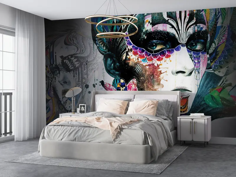Abstract Woman Drawing, Woman Wall Art, Abstract Woman Wall Decor, Modern Wall Print, Abstract Wall Poster, Woman Portrait Wall Paper, - 4
