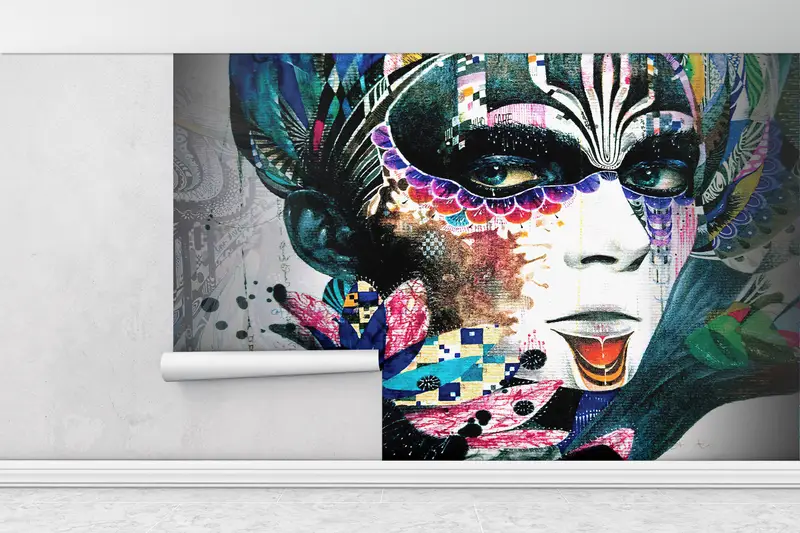 Abstract Woman Drawing, Woman Wall Art, Abstract Woman Wall Decor, Modern Wall Print, Abstract Wall Poster, Woman Portrait Wall Paper, - 2
