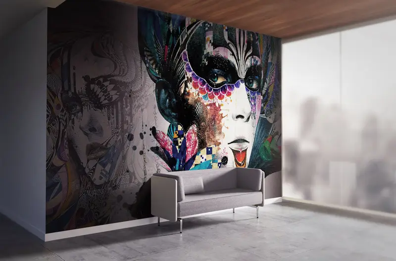 Abstract Woman Drawing, Woman Wall Art, Abstract Woman Wall Decor, Modern Wall Print, Abstract Wall Poster, Woman Portrait Wall Paper, - 6
