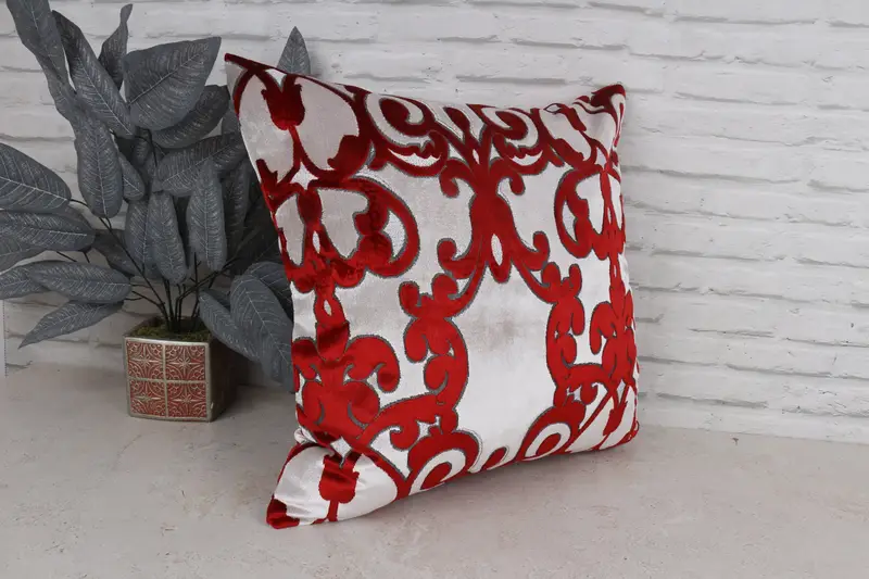 Antique Pillows, Interior Designer Pillow, Throw Kilim Pillow, Pillow Case, 20x20 Red Pillow Cover, Nautical Throw Cushion Case - 3