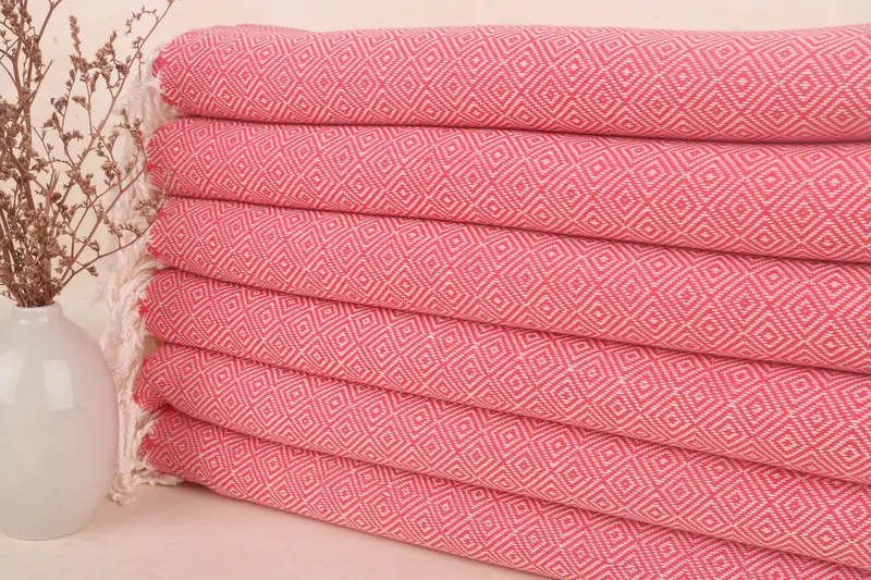 Oversized lightweight Turkish bath towel USA, Wedding Favors, 70x38 Cotton Diamond Towel, Custom Gifts, Lightweight towel, Best Beach Towel - 1
