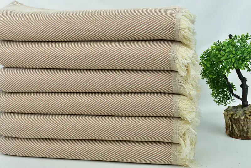 Personalized Beach Towel, Beach Towel Bulk, Bridesmaid Favors, Turkish towel, 70x36 Cotton Striped Towel, Bulk Order Towel, Beach Size Towel - 3