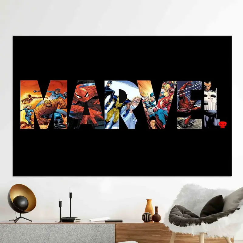 Marvel Heroes Leinwand: Captain America, Iron Man, Hulk Kunstdruck