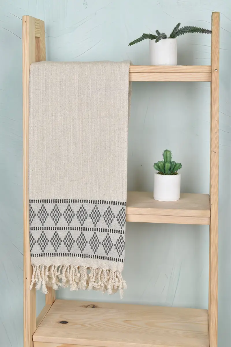 Decorative Towel, 70x36 Linen Kilim Design Towel, Personalized Gifts, Wedding Towel, Bridesmaid Gifts, Wedding Day Gift For Bride, Fouta towel - 8