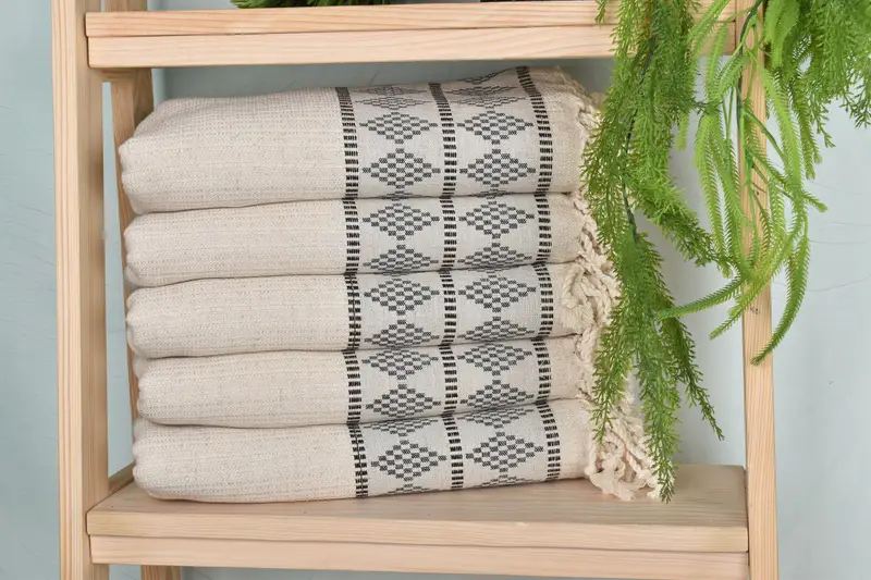 Decorative Towel, 70x36 Linen Kilim Design Towel, Personalized Gifts, Wedding Towel, Bridesmaid Gifts, Wedding Day Gift For Bride, Fouta towel - 2
