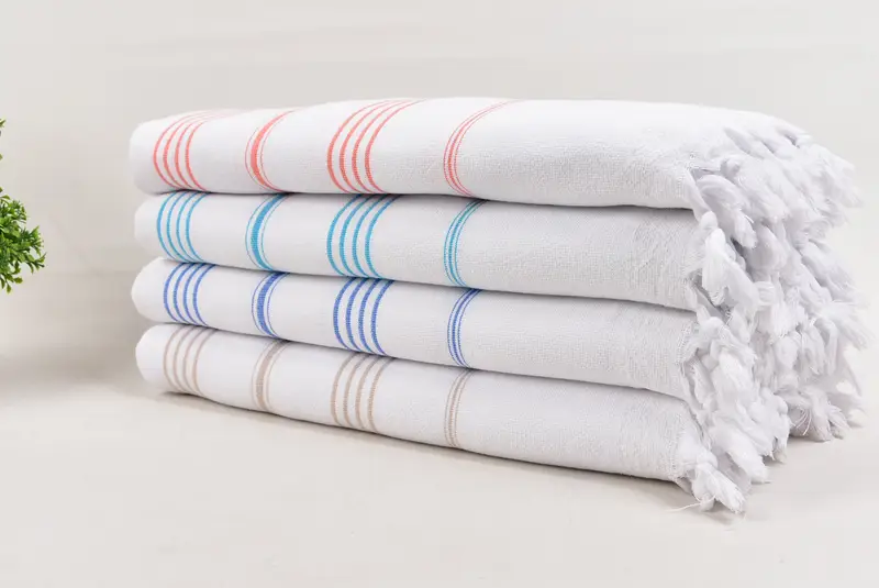 Bridemaids Beach Towel, 68x36 Cotton Striped Terry Towel, Bridesmaid Gifts, Spa Gift Towel, Wedding Gift For Bride, Custom Beach Towel, Soft towel - 3