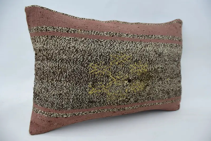 16x24 Beige Pillow, Sustainable Pillow, Pillow for Couch, Pastel Pillow Cover, Interior Designer Pillow, Kilim Pillow, Cushion - 2
