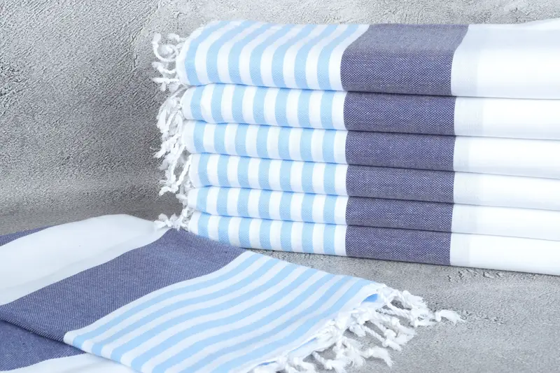 70x40 Cotton Striped Towel, Organic Beach Towel, Gift For Mom, Bachelorette Party Decorations, Bachelor Towel, Bridesmaid Gift Towel, Beach towel - 2