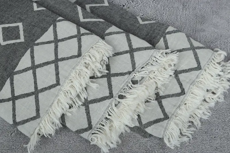 Organic Turkish towel, Lightweight towel, 64x36 Cotton Geometric Towel, Pool Towels, Gift Towel, Fouta towel, Girls Weekend Getaways Gifts - 5