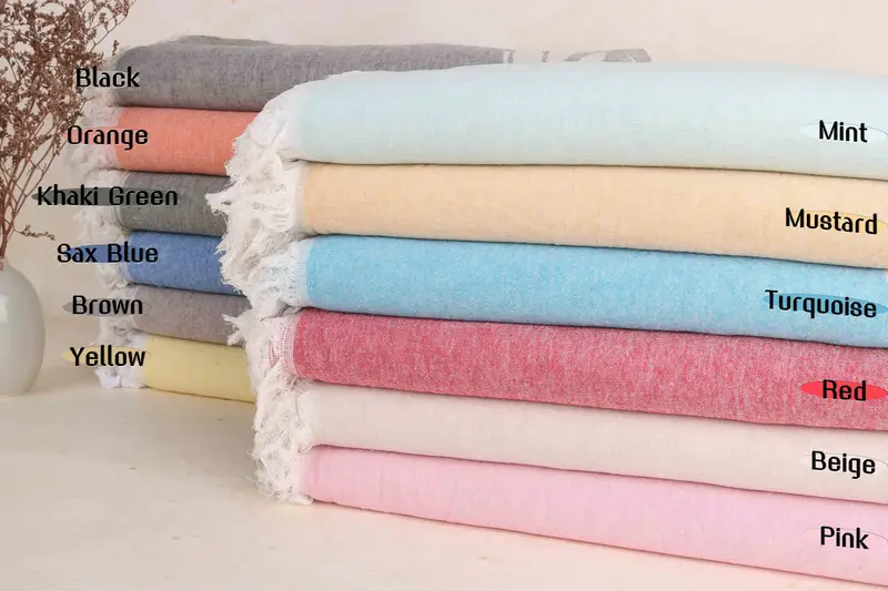 Personalisiertes türkisches Baumwollhandtuch als Hochzeitsgeschenk, Beige, 40 x 71 Zoll