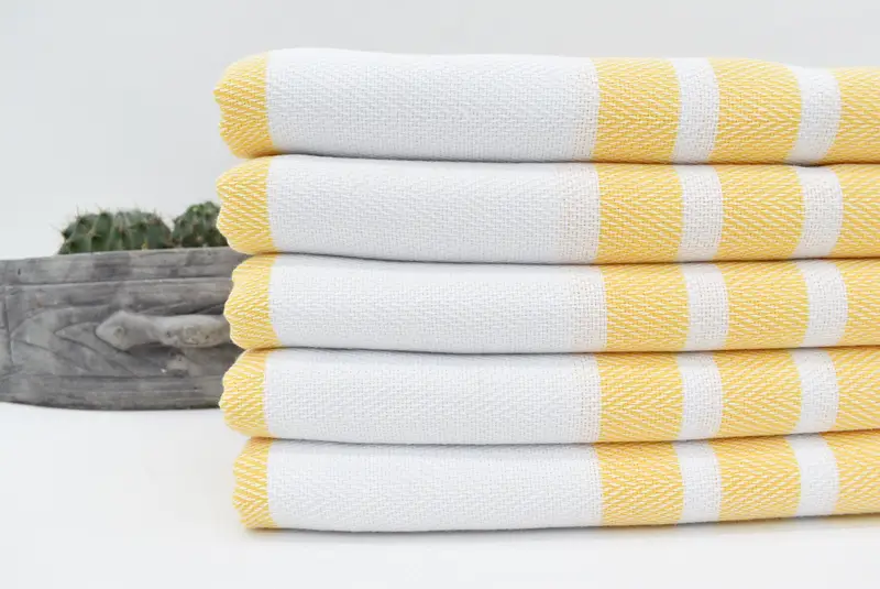 70x40 Cotton Herringbone Towel, Monogram Beach Towel, Cotton towel, Bridesmaid Gifts Personalized, Embroidered Towel, Handwoven Turkish Towel - 2
