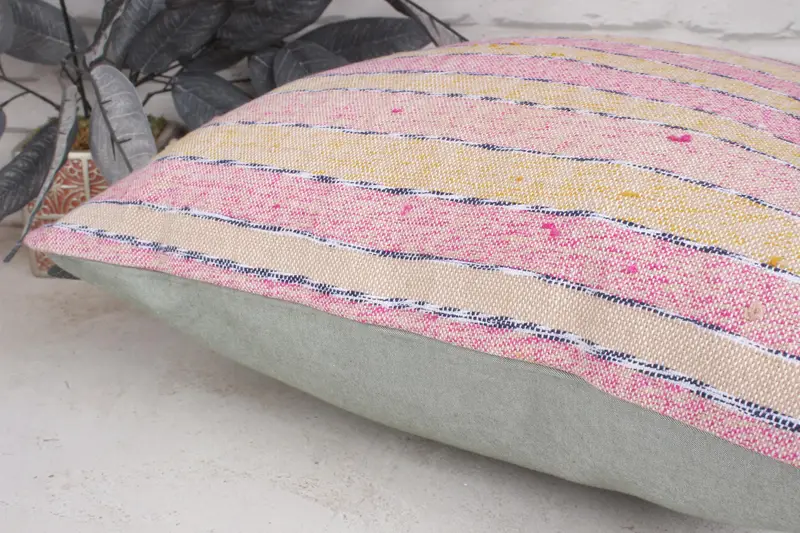 Pillow for Couch, Pillow Cover, 20x20 Pink Pillow Cover, Kilim Cushion Sham, Ottoman Pillow Case, Home Decor Pillow, Designer Throw Pillow Cover - 7