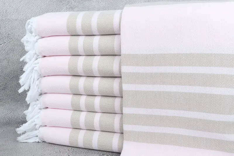 Personalized Gifts, Home Decor Towel, Cute Beach Towel, Wedding Anniversary Gift, Personalized Gift, 68x36 Cotton Chevron Towel, Housewarming Gift - 1