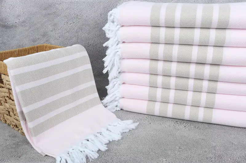 Personalized Gifts, Home Decor Towel, Cute Beach Towel, Wedding Anniversary Gift, Personalized Gift, 68x36 Cotton Chevron Towel, Housewarming Gift - 3