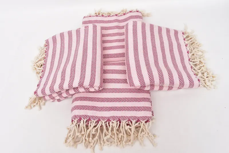 Custom Wedding Gifts, Wedding Favors, Beach Size Towel, Cute Beach Towel, Engagement Gift, 70x40 Cotton Herringbone Towel, Large Turkish Towel - 6