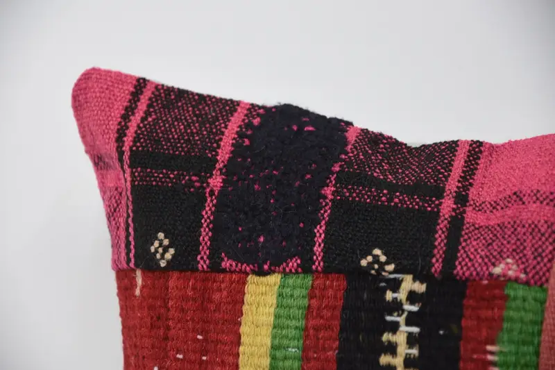 Kilim Pillow, Gift Pillow, 16x48 Brown Pillow Case, Pillow, Kilim Cushion Sham, Rustic Cushion Case, Patio Pillow Sham, Outdoor Patio Pillow Case - 2