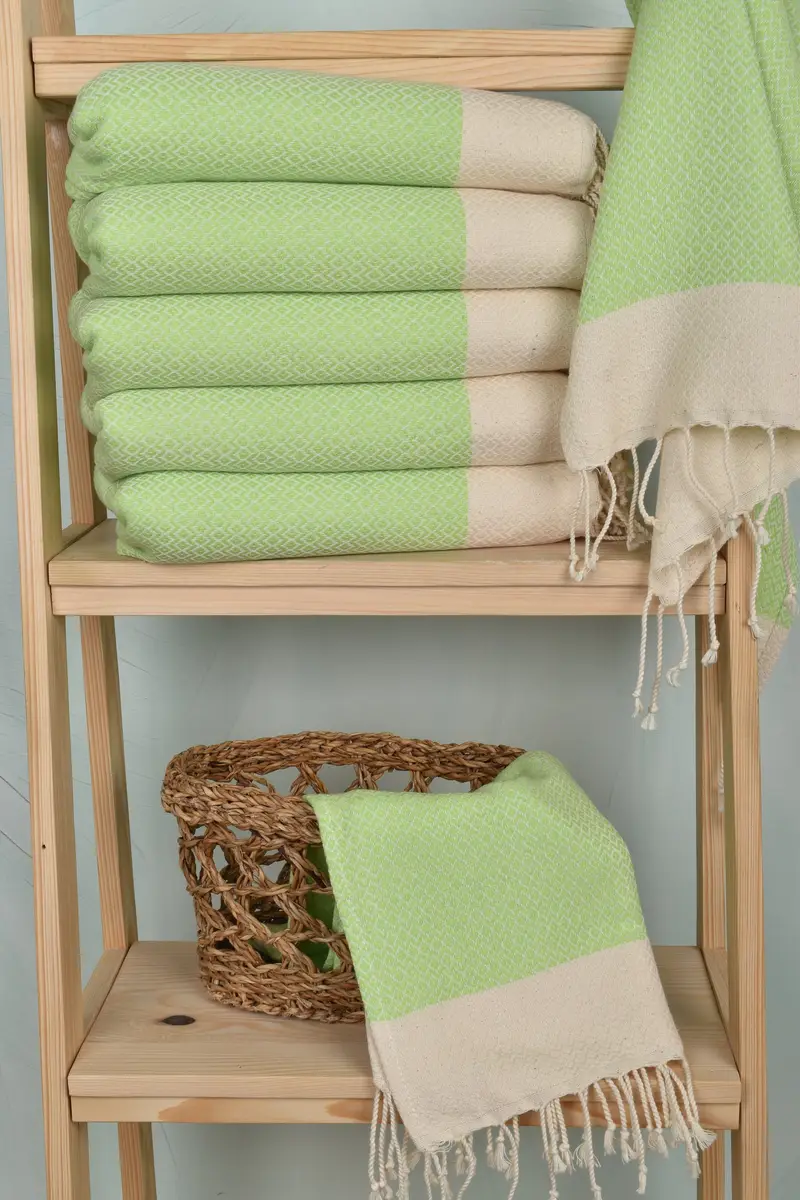 Organic Tea Towel, 40x20 Cotton Diamond Towel, Personalized Hand Towel, Guest Towel, Gift Boxes Tea Towels, Turkish Hand Towel, Bathroom Towels - 3
