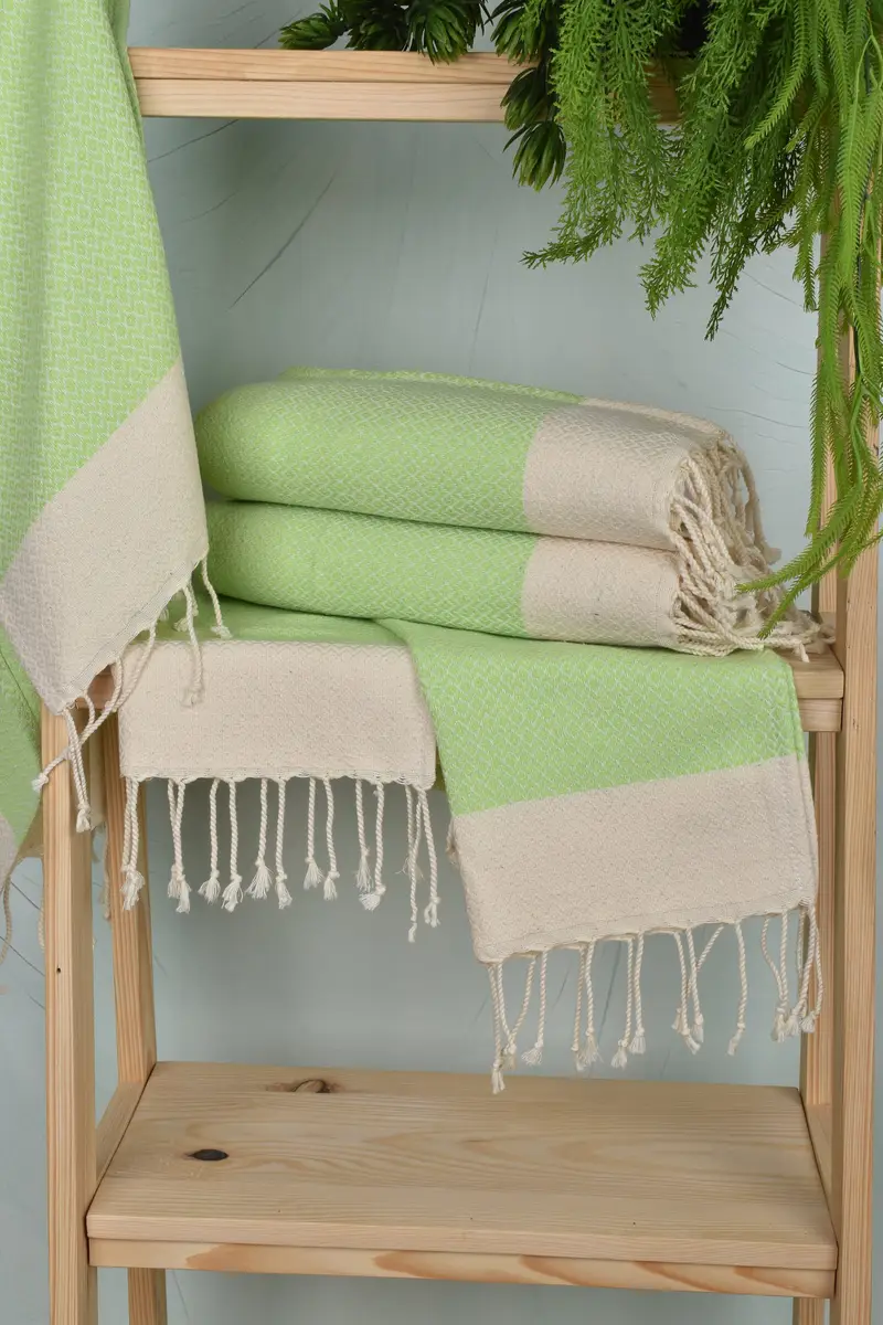 Organic Tea Towel, 40x20 Cotton Diamond Towel, Personalized Hand Towel, Guest Towel, Gift Boxes Tea Towels, Turkish Hand Towel, Bathroom Towels - 6