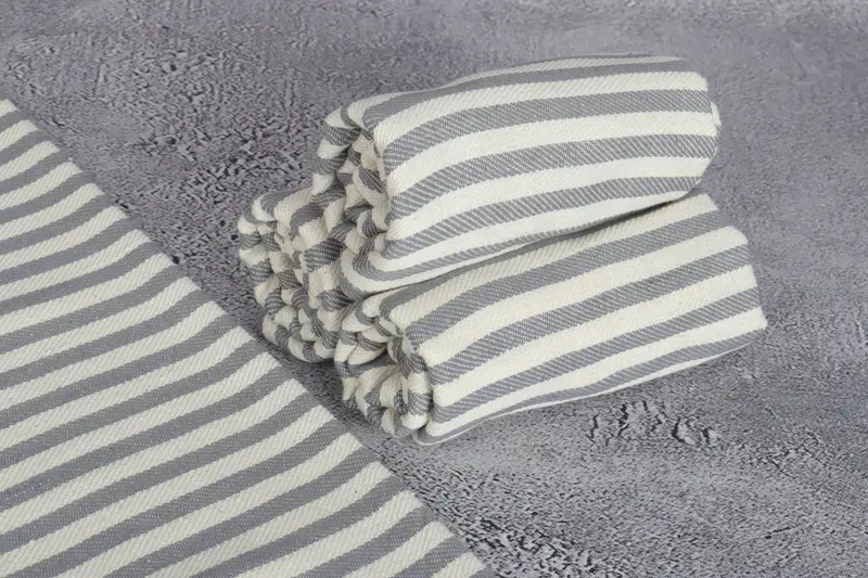 Engagement Gift, Small Bath Towels, Monogram Kitchen Towel, Gym Towel, 40x18 Cotton Striped Towel, Custom Turkish Towel, Personalized Kitchen Towel - 8